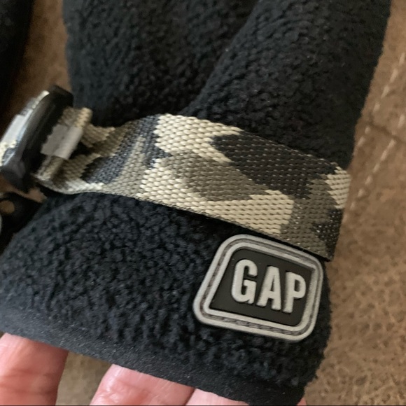 Gap Kids Black Fleece Gloves M - Picture 3 of 7